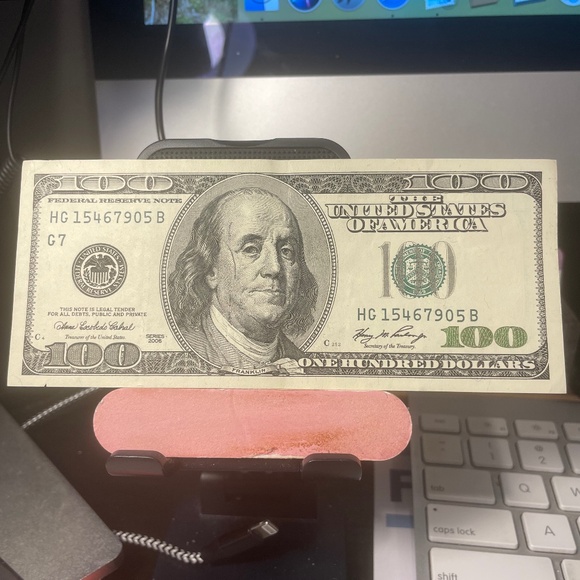 2006 Big Head INK Error $100 # HG 15467905 B Circulated Crisp - Picture 2 of 6